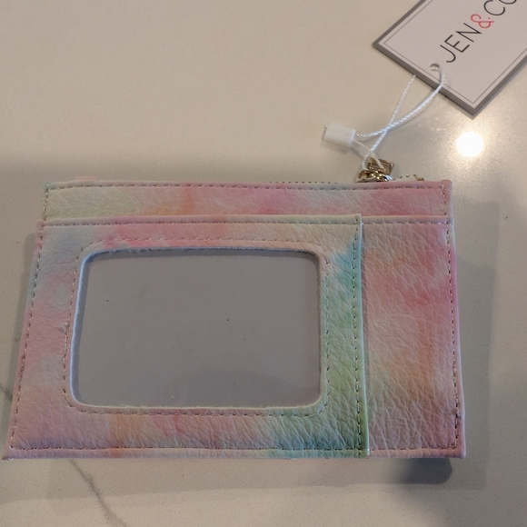 Pastel Tie-Dye Vegan Cardholder - Picture 4 of 5
